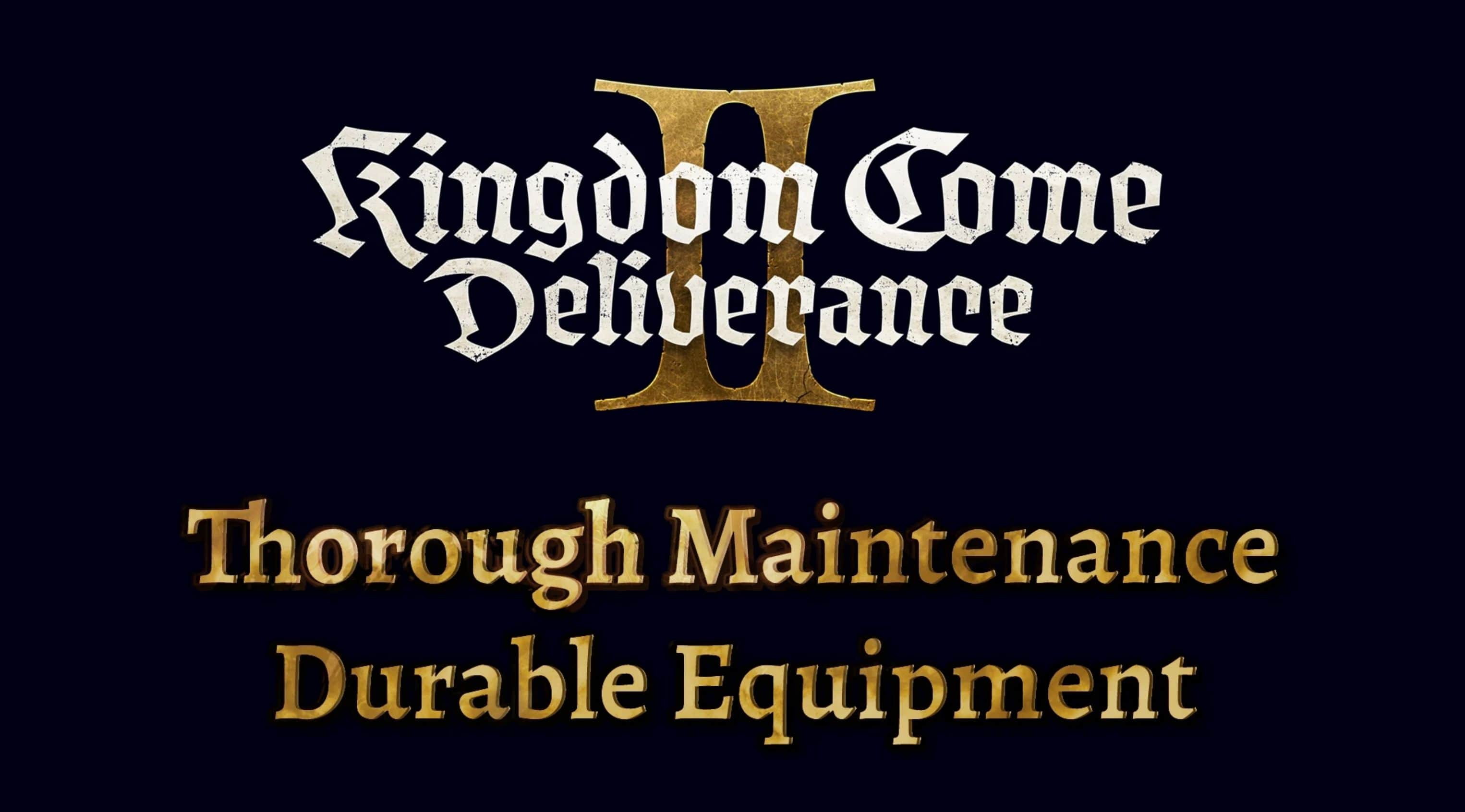 Thorough Maintenance – Durable Equipment and Weapons (PTF)